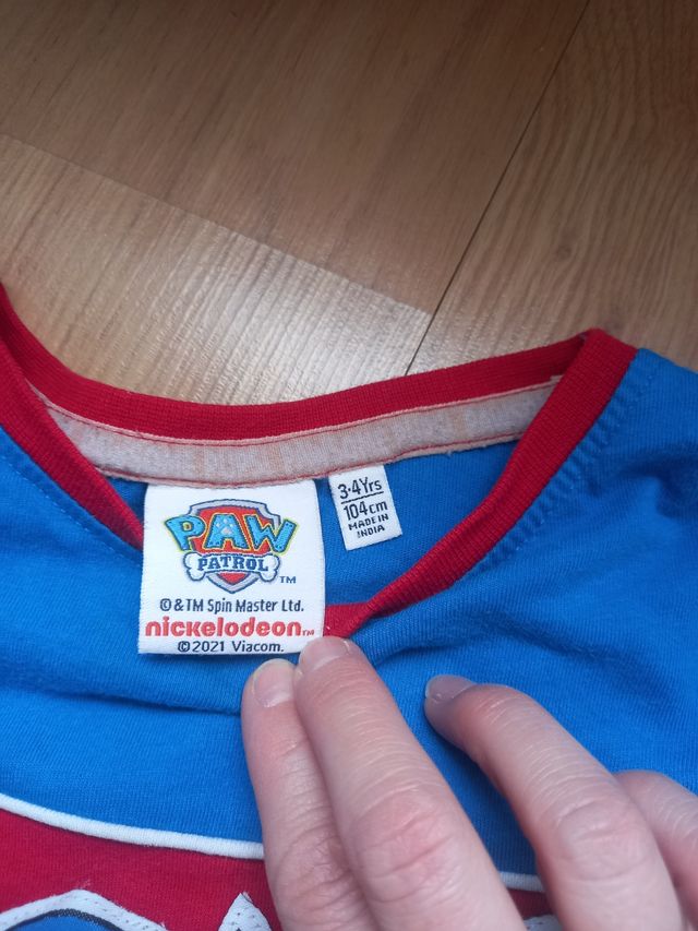 Pijama patrulla canina talla 3 - 4 años