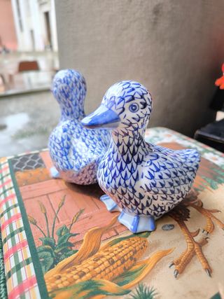 Papere porcellana bianca e blu