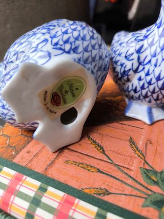 Papere porcellana bianca e blu