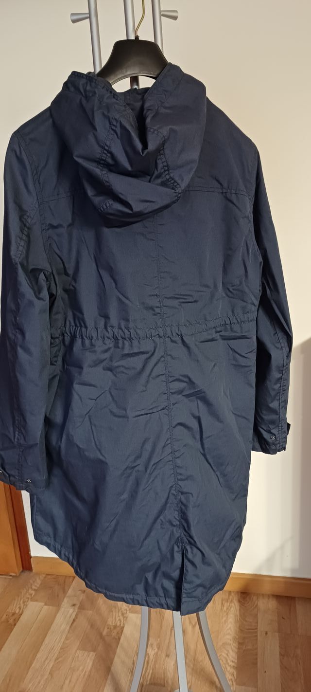 Parka para mujer azul marino