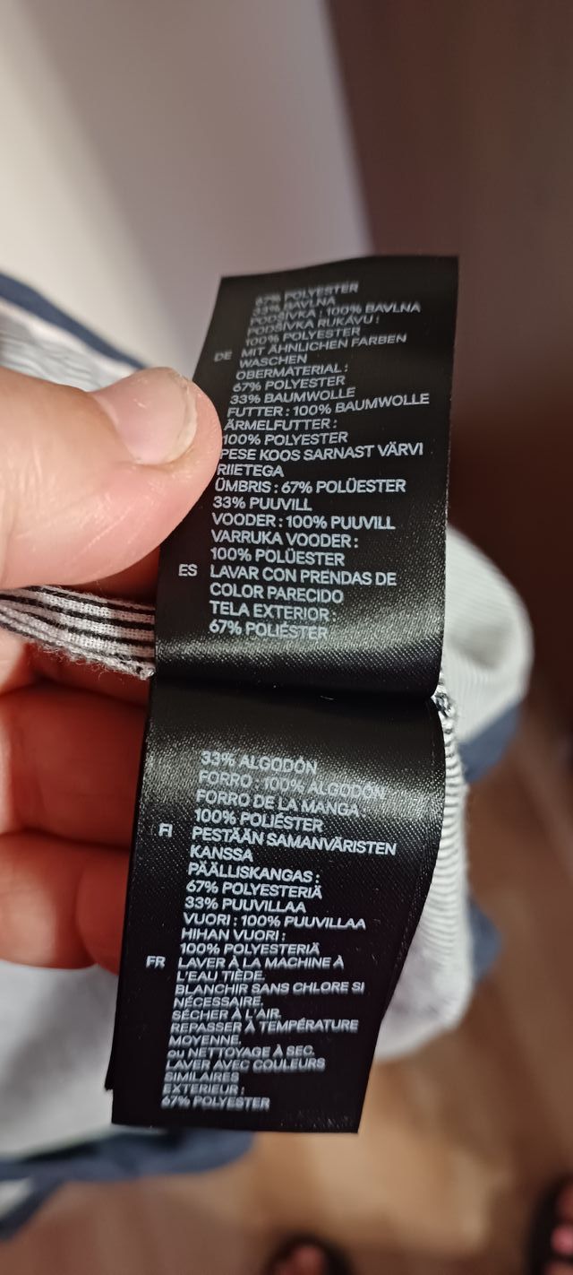 Parka para mujer azul marino