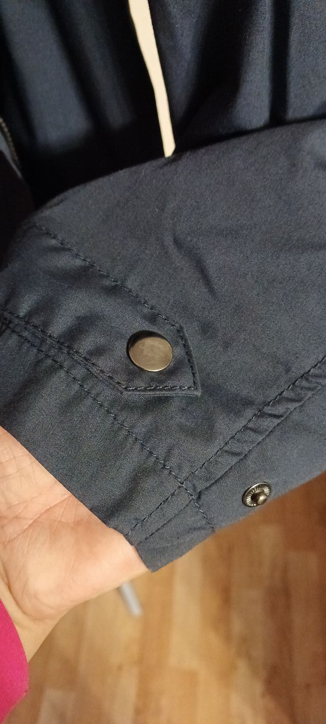 Parka para mujer azul marino