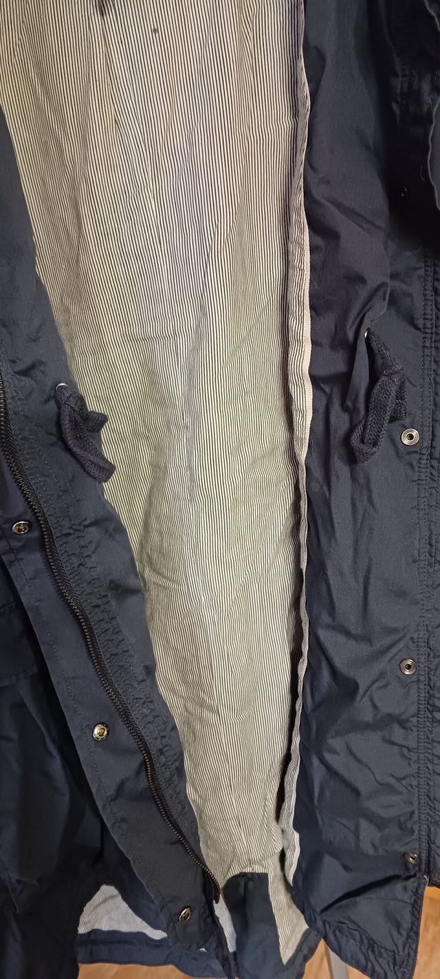 Parka para mujer azul marino