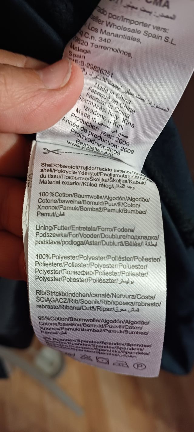 Parka negra para mujer