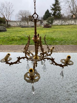 Lampara de bronce