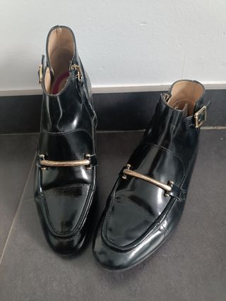 Botines piel de Massimo Dutti