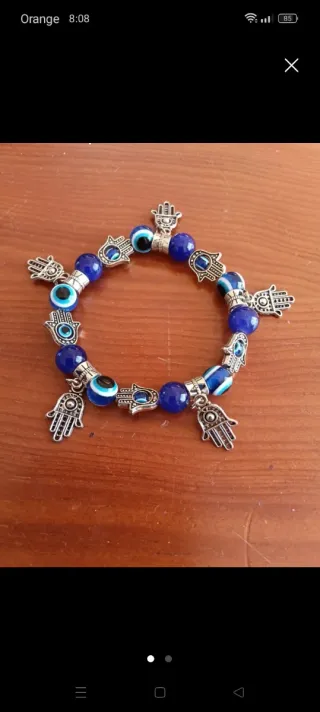 Pulsera ojo turco,mano d Fátima/colgant árbol vida