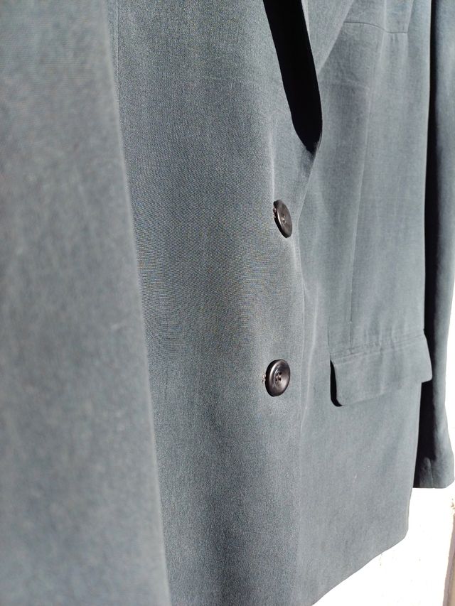 Giacca seta verde vintage