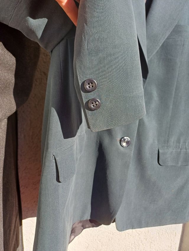 Giacca seta verde vintage