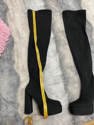 Tacchi sopra al ginocchio neri stivale