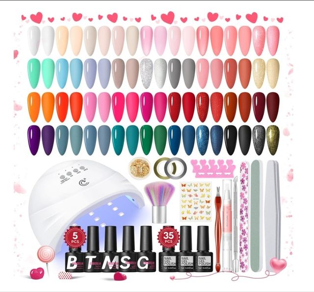 NUEVO 35 esmaltes, lámpara LED...