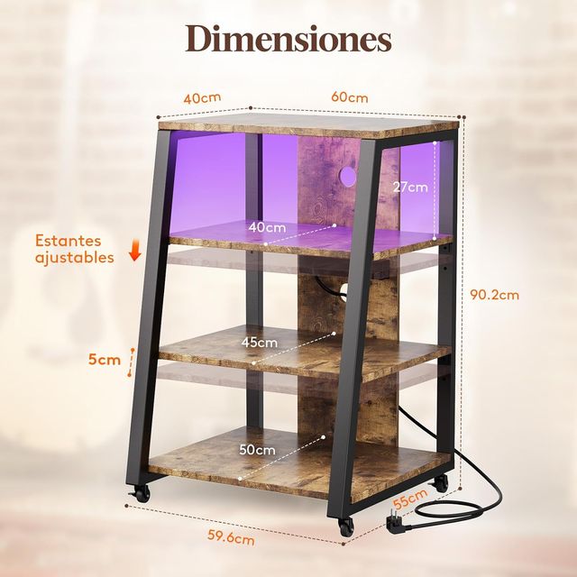 NUEVO - 4 Estante Soporte Multimedia AV