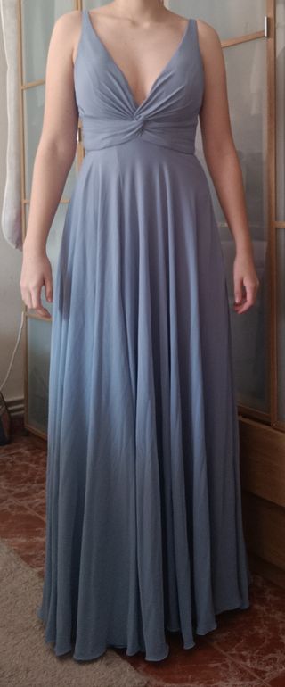 Vestido azul cielo