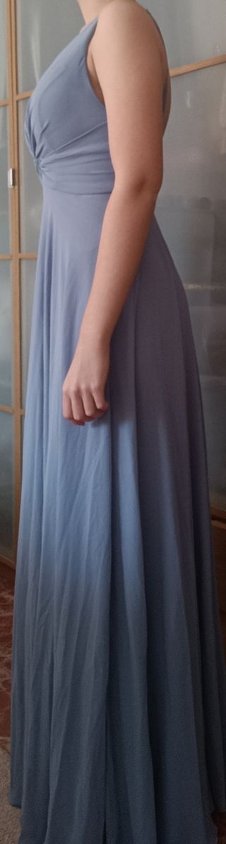Vestido azul cielo
