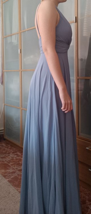 Vestido azul cielo