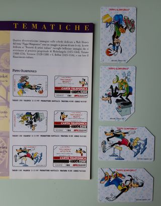 Tessere telefoniche Pippo olimpionico