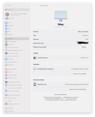 iMac 24´ Retina4.5K M1 2021 SSD 512 Gb, como nuevo