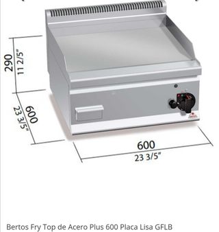 Plancha industrial a gas BRETO s