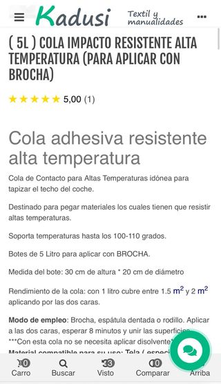 Oferta!! Kit Para Tapizar Coche Marca Kadusi