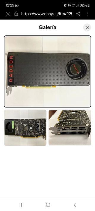 Tarjeta grafica video AMD radeon 480