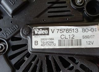Alternador PSA, ref.  v7576513, tg12c059