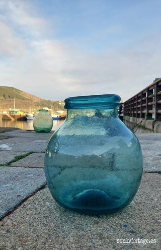 Damajuana Antigua boca ancha