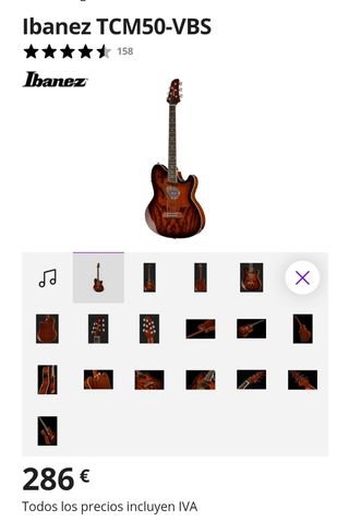 Guitarra Acustica Ibanez Talman TCM50-VBS