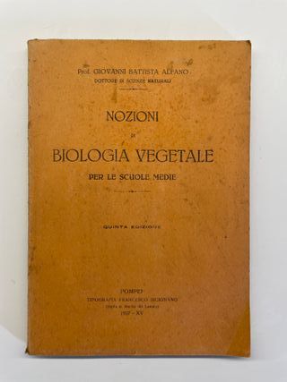Nozioni di biologia vegetale per le scuole medie