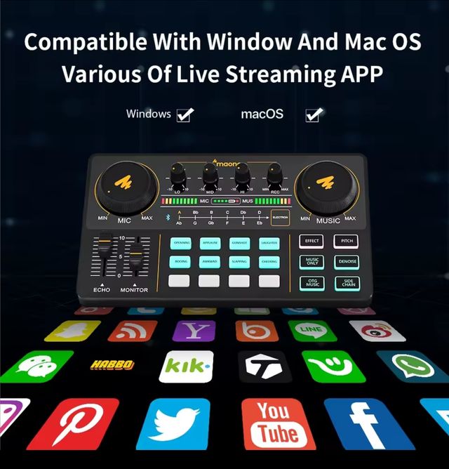 Maonocaster lite mezclador sonido micrófono