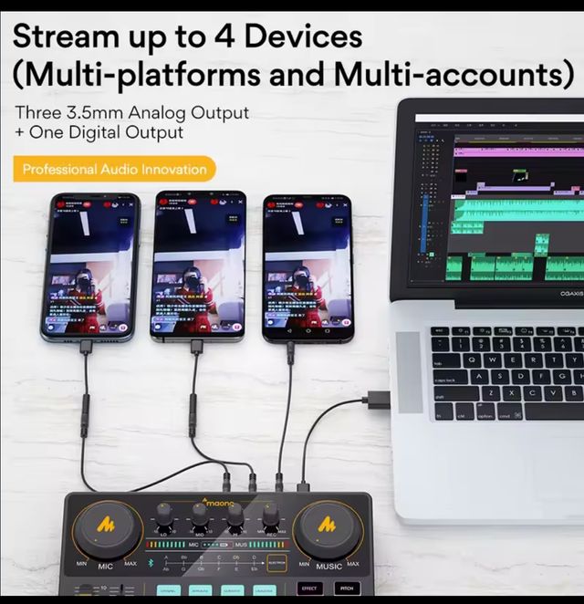 Maonocaster lite mezclador sonido micrófono