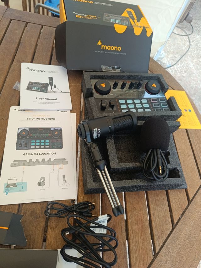 Maonocaster lite mezclador sonido micrófono