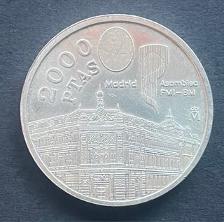 Moneda de plata de 2000 pesetas 1994