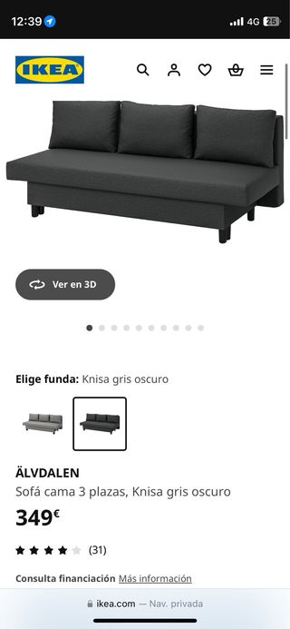 SOFA CAMA IKEA