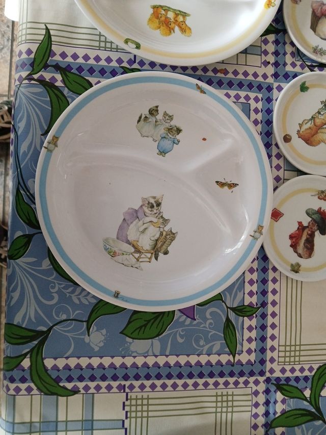 11 platos de plástico