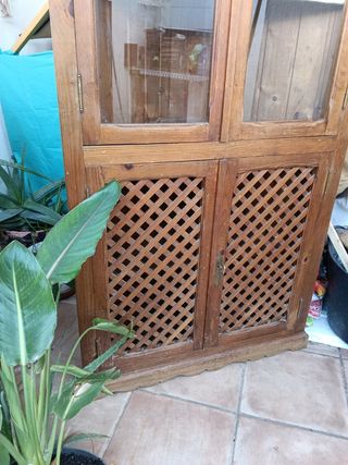 Mueble rustico esquina.