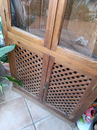 Mueble rustico esquina.