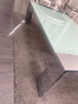 Mesa de centro salon de cristal