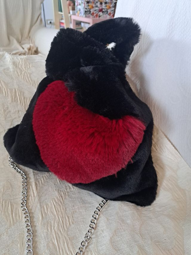 Bellissima attuale borsa nera e bor