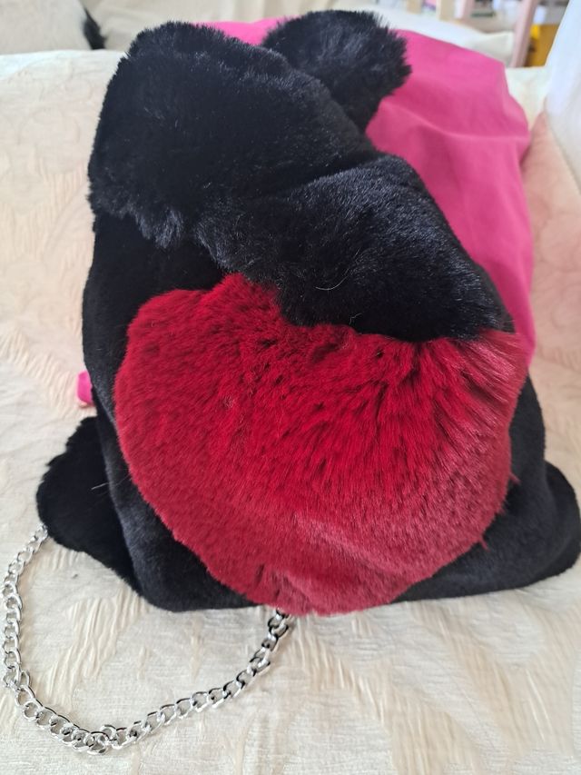 Bellissima attuale borsa nera e bor