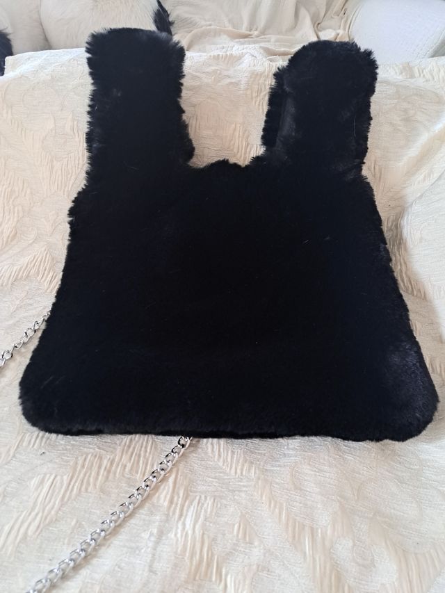 Bellissima attuale borsa nera e bor