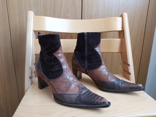 Botines piel Rebeca Sanver 38