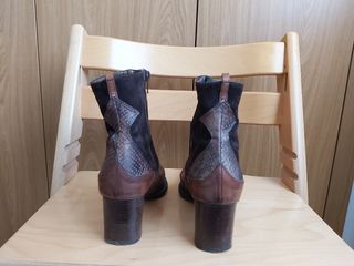 Botines piel Rebeca Sanver 38