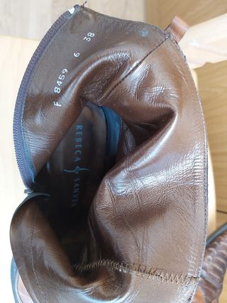 Botines piel Rebeca Sanver 38