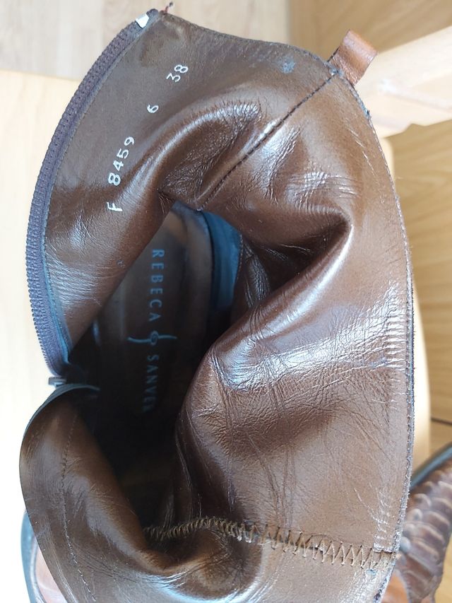 Botines piel Rebeca Sanver 38