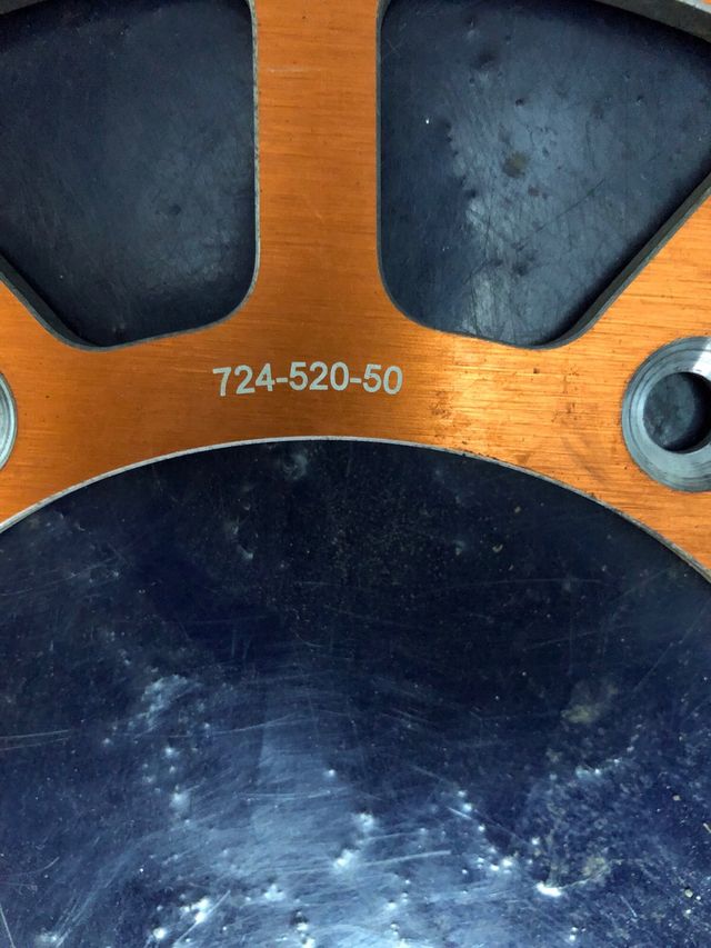 Plato aluminio KTM 50 dientes