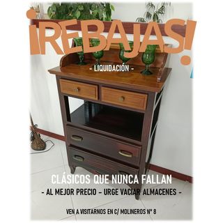 Mueble Telefonera Madera Clásico