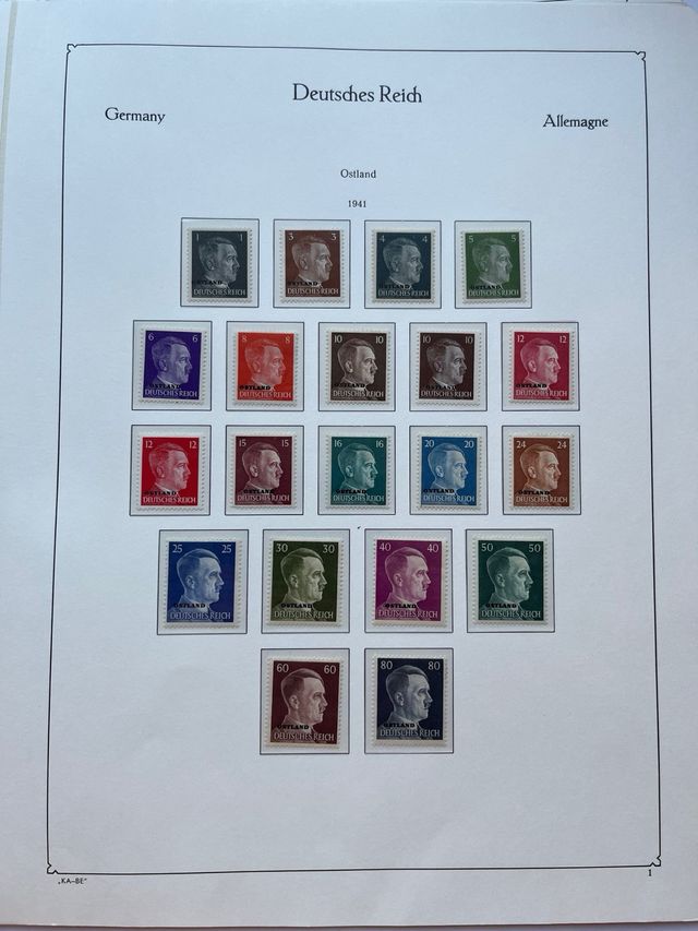 Sellos Alemania Ocupación Nazi 1939/1945 Nuevos