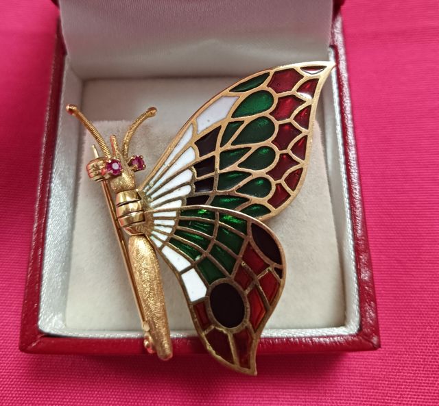 BROCHE ORO 18K.