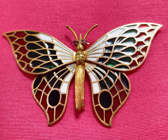 BROCHE ORO 18K.