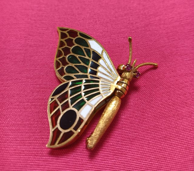 BROCHE ORO 18K.